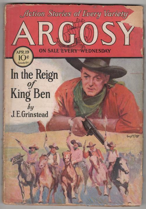 Argosy Apr 19 1930 George W. Gage Cvr; H. Bedford Jones; J. E. Grinstead