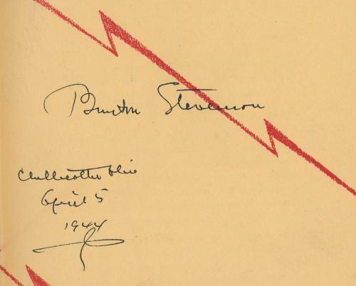 The Red Carnation: A Detective Story by Burton Stevenson. Signed.
