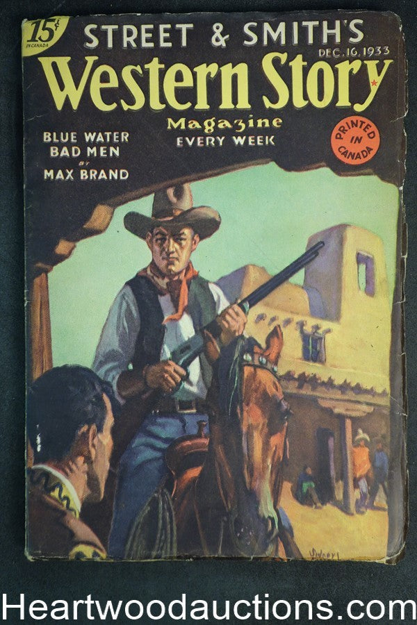 Western Story Dec 16, 1933 Max Brand, W.C. Tuttle, Robert Ormond Case