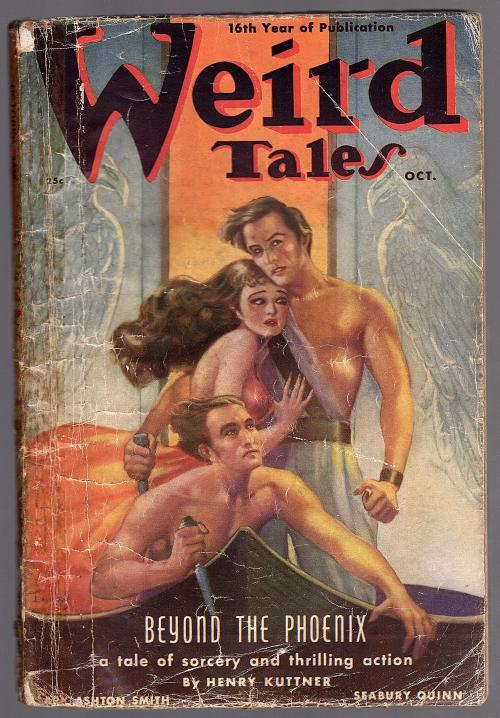 Weird Tales Oct 1938 Brundage Cvr; Finlay Art; Lovecraft; Quinn - Pulp