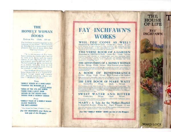 The House of Life by Fay Inchfawn (First Edition) Rare DJ Publisher's Copy