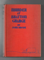Murder at Bratton Grange by John Rhode (First Edition)