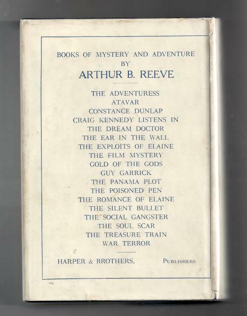 Atavar by Arthur B. Reeve (First Edition)