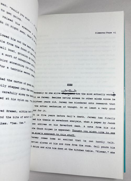 The Hollow Man by Dan Simmons (Uncorrected Manuscript Pages)