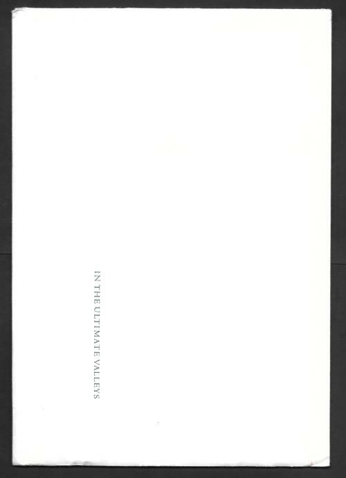 In the Ultimate Valleys by Clark Ashton Smith First Limited