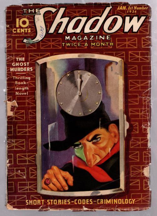 The Shadow Jan 1 1936  Rozen Cover Art