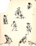 Roy G. Krenkel Original Art - (Studies of Tarzan) Ink circa 1960s