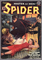 The Spider Jan 1940 Rafael DeSoto GGA Bondage Cvr - Pulp Trimmed