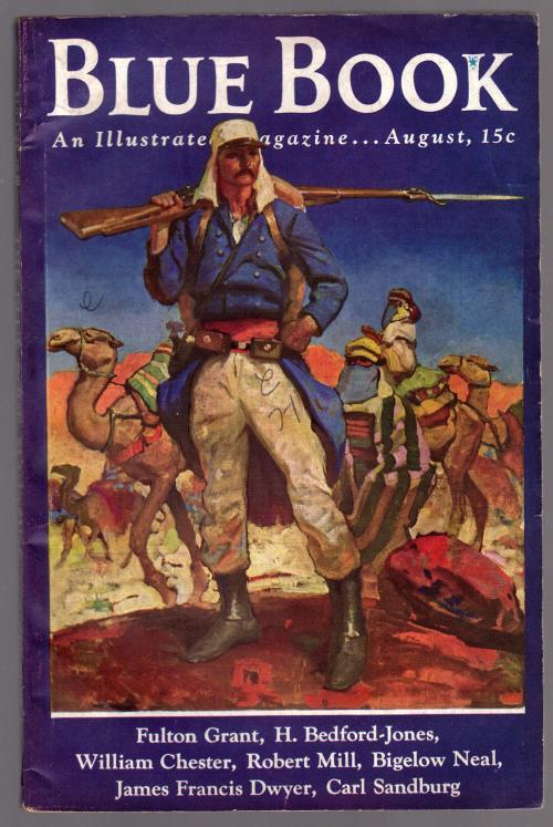 Blue Book Aug 1936 Herbert Morton Stoops Cvr; H. Bedford-Jones;