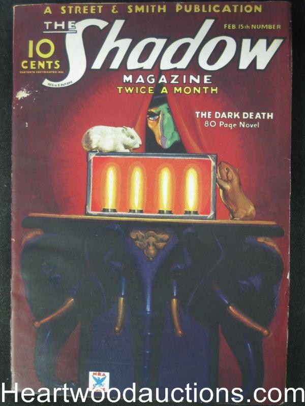 The Shadow  Feb 15, 1935  The Dark Death - High Grade