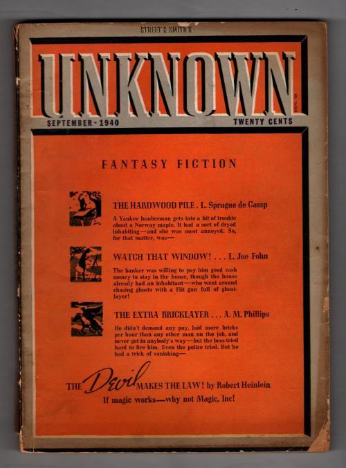 Unknown Sep 1940 Robert Heinlein, Edd Cartier Art
