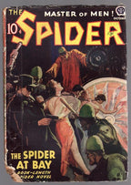 The Spider Oct 1938 Violent GGA Bondage/Torture cover by Howitt - Pulp