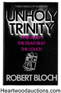 UNHOLY TRINITY by Robert Bloch Signed 1st Ltd