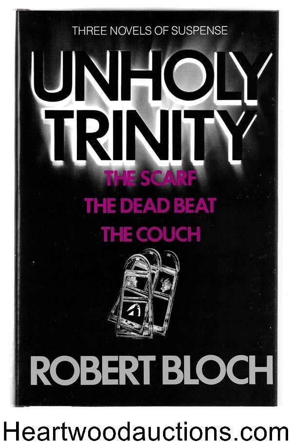 UNHOLY TRINITY by Robert Bloch Signed 1st Ltd