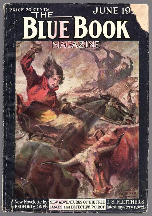 Blue Book Jun 1924 Agatha Christie, H. Bedford  Jones - Pulp