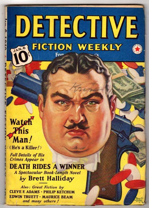 Detective Fiction Weekly" Jan 6 1940 Brett Halliday, Philip Ketchum