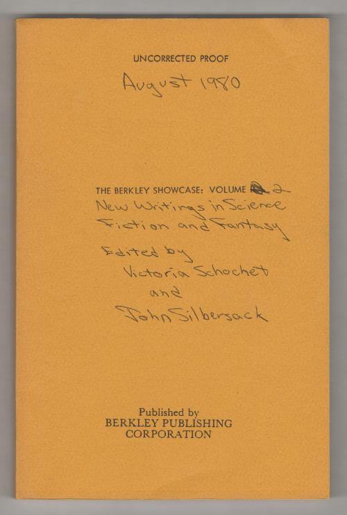 The Berkley Showcase: Volume 2 Victoria Schochet & John Silbersack (Editors) ...