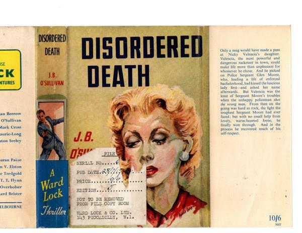 Disordered Death by J. B. O'Sullivan (First Edition) File Copy