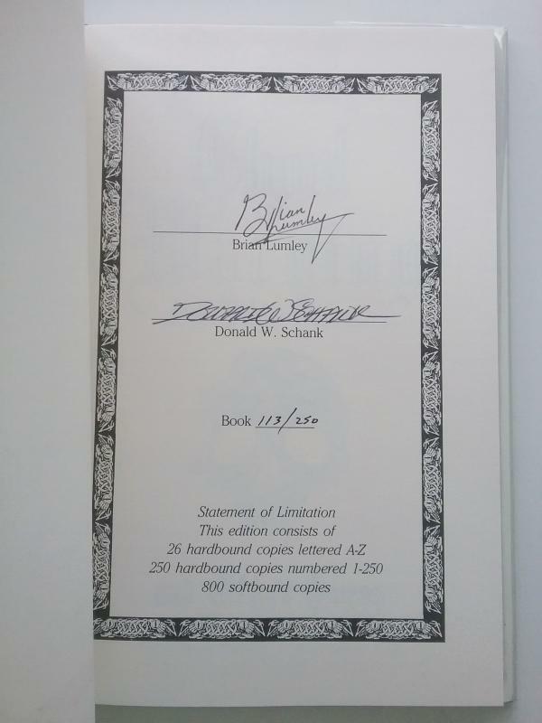 Ghoul Warning and Other Omens by Brian Lumley Signed