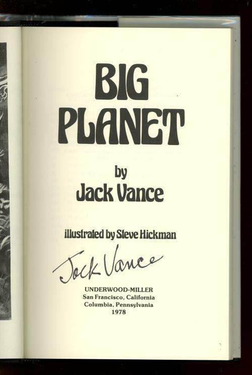 Big Planet by Jack Vance (Signed) 1st Edition