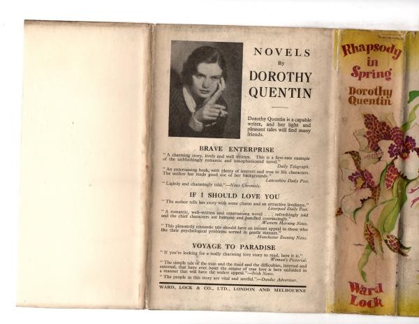 Rhapsody in Spring by Dorothy Quentin (First Edition) Ward Lock File Copy