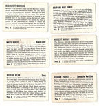 Complete Set of 18 Braves of Indian Nations Cards