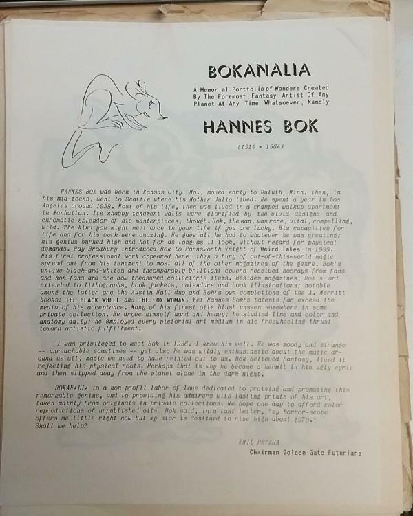 A Memorial Portfolio of Wonders by Hannes Bok (First Edition)