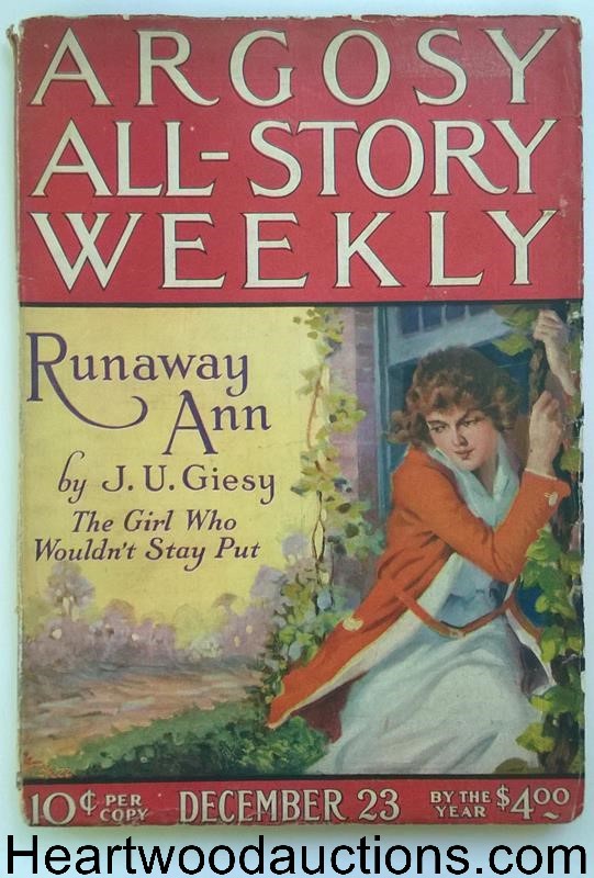 Argosy Dec 23 1922 Burroughs, Tarzan and the Golden Lion Pt. 3