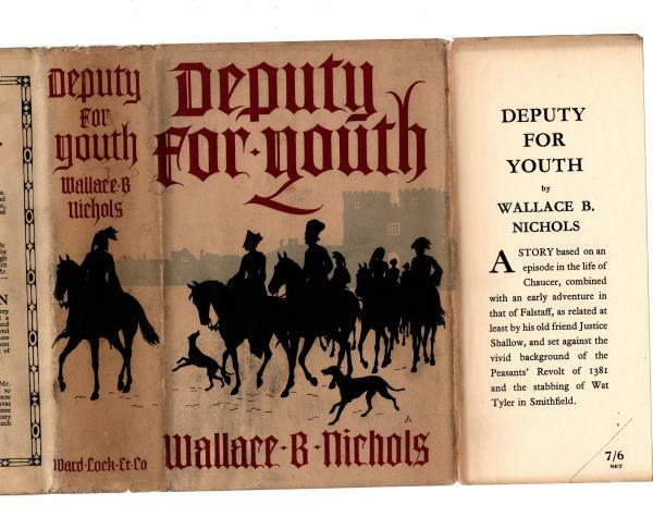 Deputy for Youth by Wallace B. Nichols (First Edition) File Copy