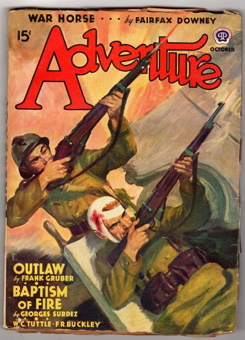 Adventure Oct 1940 Baumhofer Cvr; Frank Gruber; Georges Surdez; W.C. Tuttle