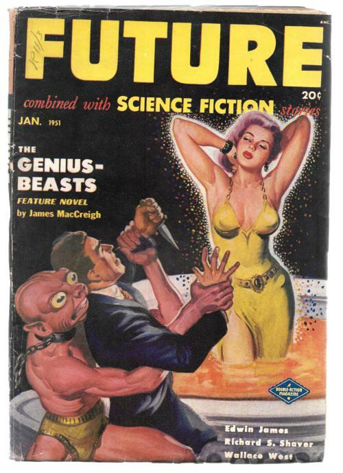 Future Jan 1951 GGA Cover Art Pulp Milton Luros Cvr