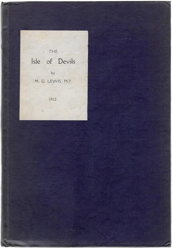 The Isle of Devils by M. G. Lewis M.P. Ltd ed