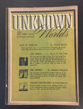 Unknown Worlds Aug 1942 Pulp Fritz Leiber; de Camp; von Vogt; Long; Cartier; ...