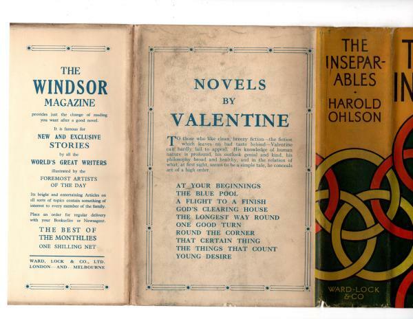 The Inseparables by Harold Ohlson (First Edition) File Copy