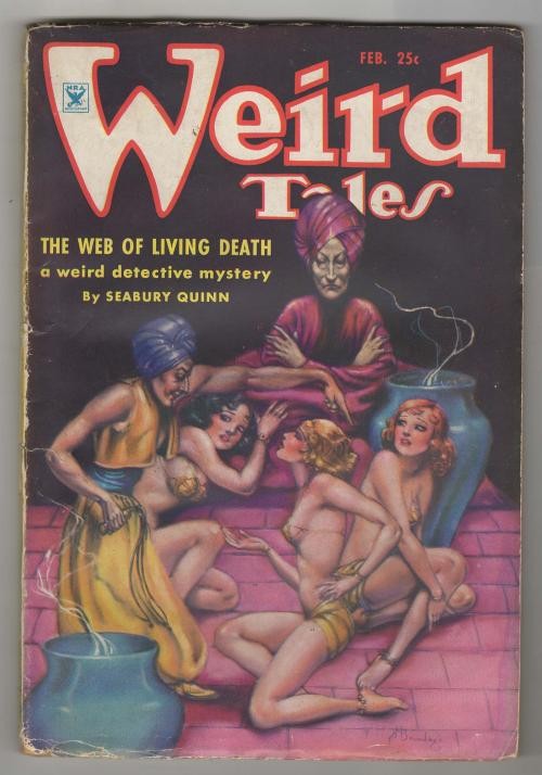Weird Tales Feb 1935 M. Brundage Cvr; RE Howard; Quinn; Hamilton; Ernst; Derleth