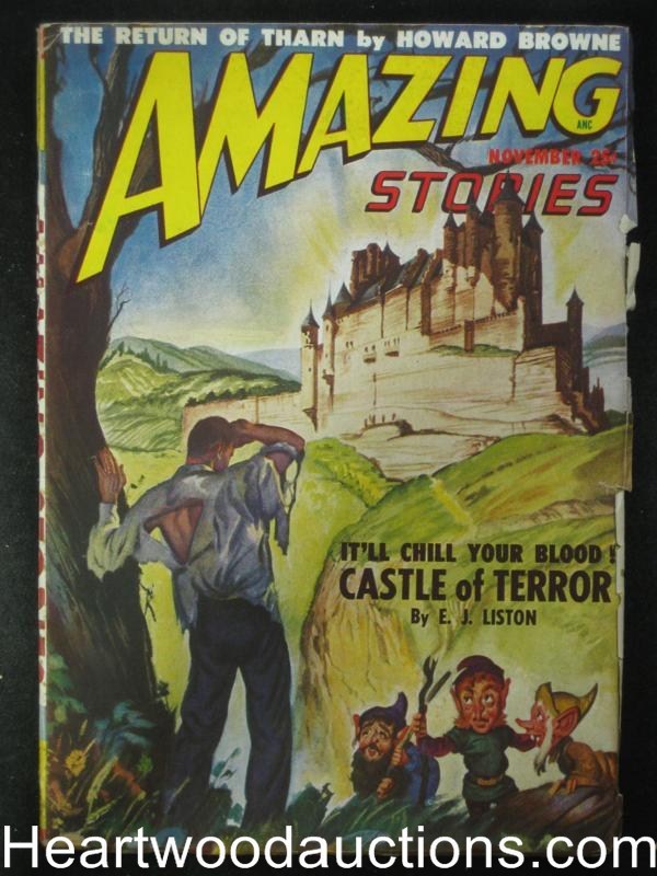 Amazing Stories Nov 1948  St. John Illustrations Virgil Finlay - High Grade