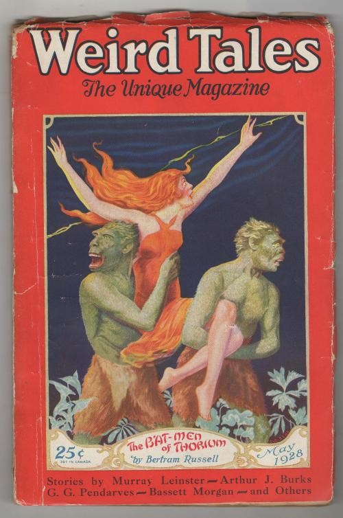 Weird Tales May 1928 C. C. Senf Cvr; R. E. Howard; Derleth; Bertram Russell