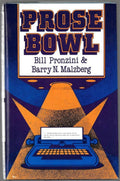 Prose Bowl by Bill Pronzini (First Edition)