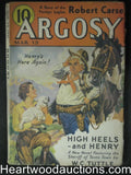 Argosy Mar 13 1937  Sheriff Henry Harrison Cvr - High Grade
