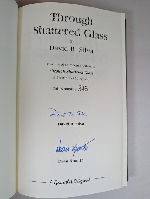 Through Shattered Glass by David B. Silva (First Edition) Limited Signed