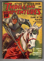 Thrilling Adventures Jun 1939 Pulp Bergey Cvr, S. Gordon Gurwit, Jackson Cole