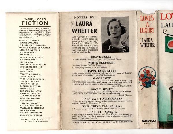 Love's a Luxury by Laura Whetter (First Edition) File Copy