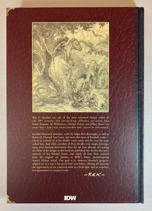 Roy G. Krenkel: Father of Heroic Fantasy LTD w/Oil Painting & Drawings