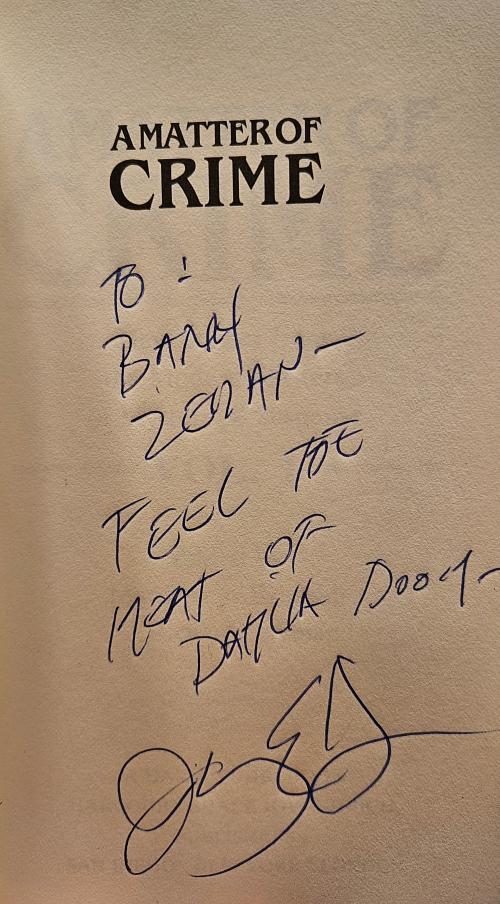 A Matter of Crime by James Ellroy, et al (ARC) First Edition Signed