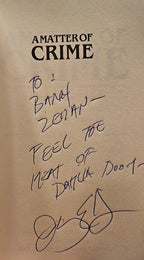 A Matter of Crime by James Ellroy, et al (ARC) First Edition Signed