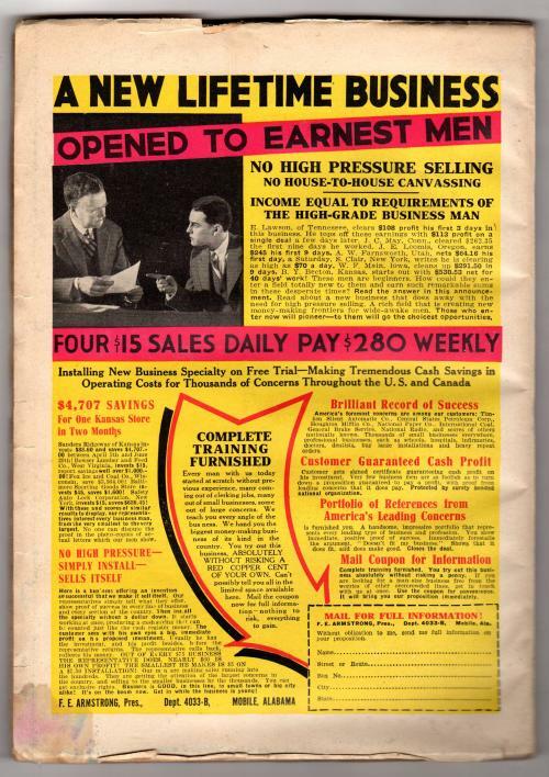 Detective Fiction Weekly Feb 25, 1933 Masked Bandits cvr, Max Brand, McCulley