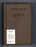 Poor Pagan by Elisabeth Margetson (First Edition) Ward File Copy
