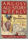 Argosy January 26 1924 Carroll John Daly, Brand