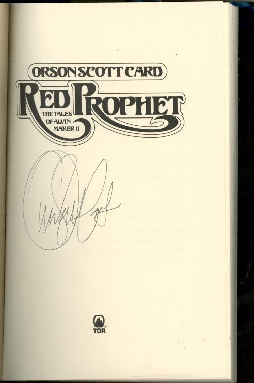 Red Prophet by Orson Scott Card (First Edition) Signed