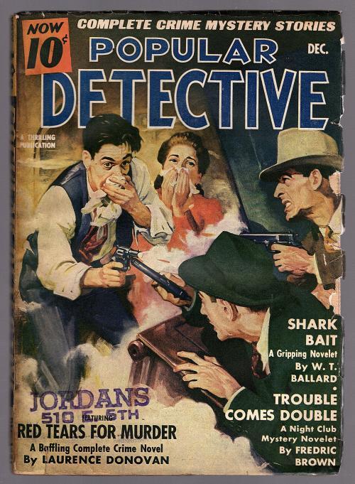 Popular Detective Dec 1941 Gun Fight Cvr, Laurence Donovan - Pulp